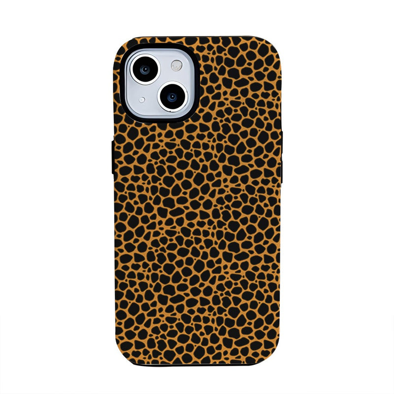 Leopard print hard shell iPhone case, view 4