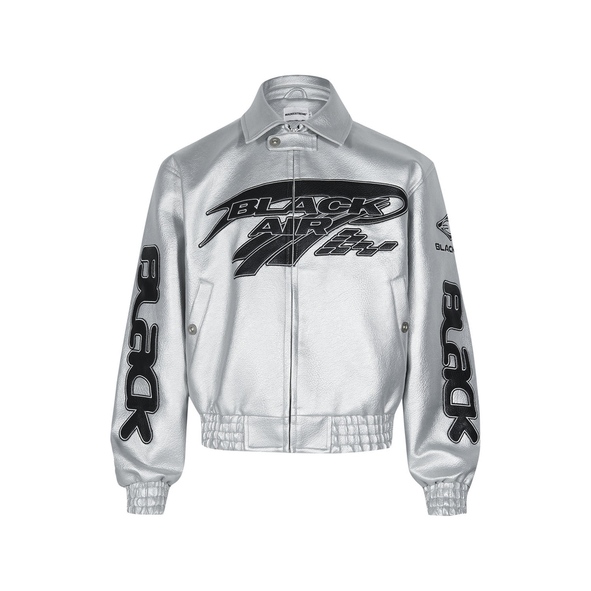 Clean Fit Litchi Eco-Leather Jacket for Men and Women