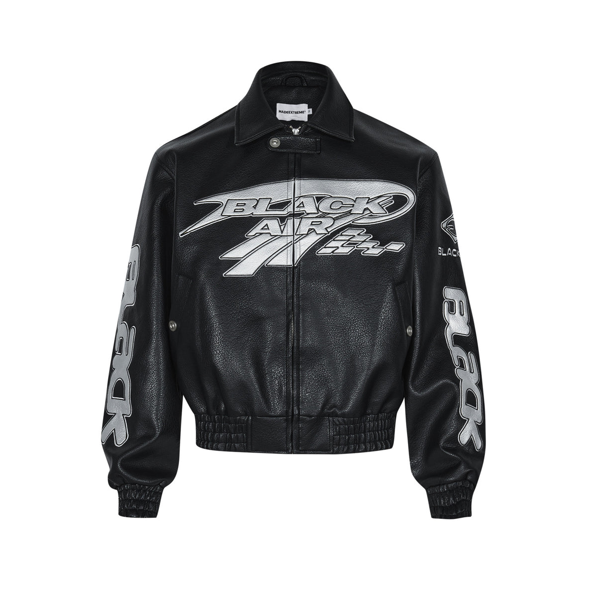 Clean Fit Litchi Eco-Leather Jacket for Men and Women