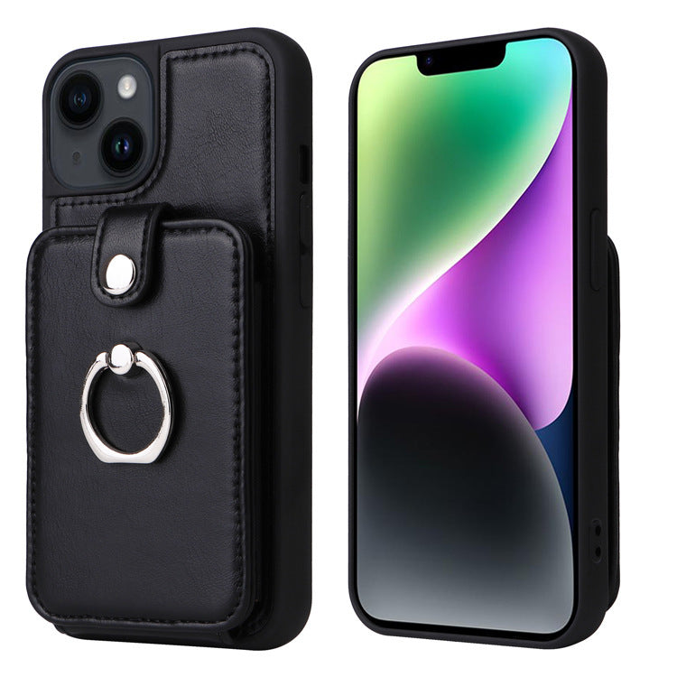 Suitable for iPhone 14 wallet phone case Apple 13 Promax flip cover protective case accordion card insertion phone leather case