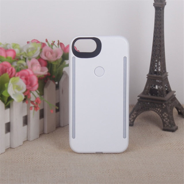 New arrival For iPhone XS MAX XR anti-fall 3 generations Light Up selfie flash phone Case for iphone 11 Pro X XS 6 6s 7 8 plus