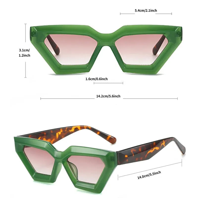 Vintage Cat Eye Sunglasses Women Square Small Frame Sun Glasses Female Brand Designer Retro Shades Fashion