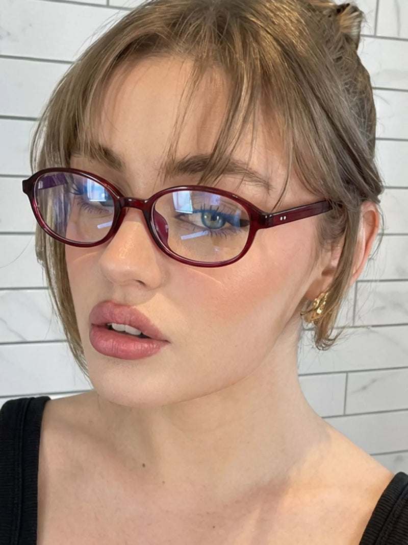 UV400 tinted lens sunglasses in rust