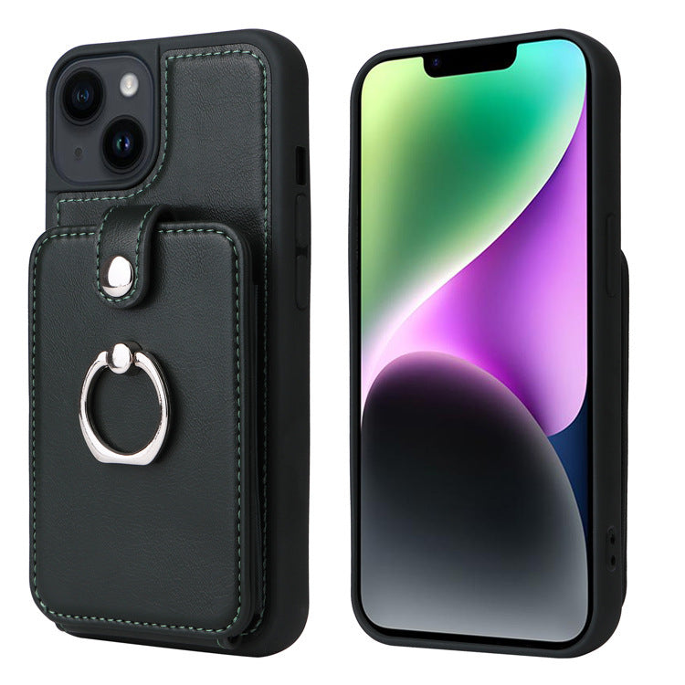 Suitable for iPhone 14 wallet phone case Apple 13 Promax flip cover protective case accordion card insertion phone leather case