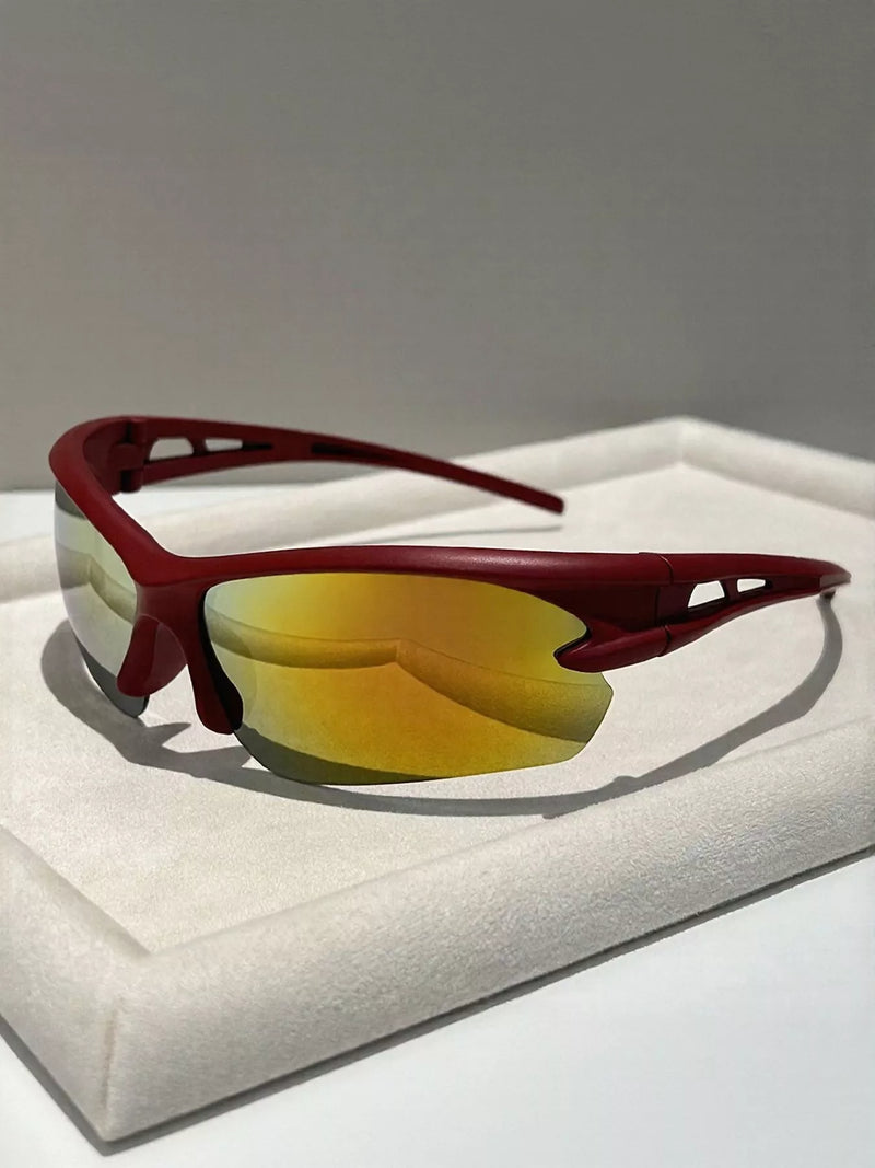 UV protective tinted sunglasses in rust