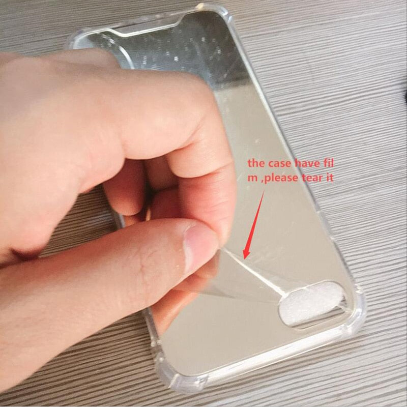 Luxury Plating Mirror Phone Case Cover For iPhone 7 Case Silicon For iPhone 6 6S 8 Plus X 10 XR XS XS Max Case Coque
