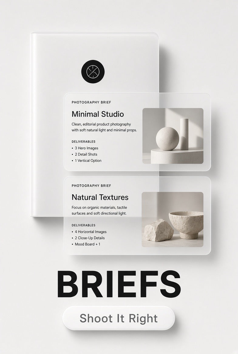 Product Photography Brief Pack – Streetwear & Luxury