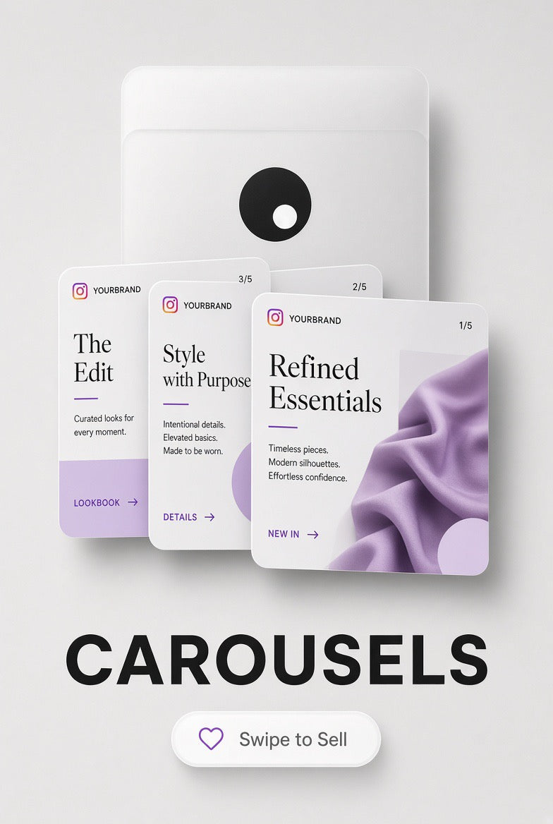 Instagram Carousel Template Pack – Fashion Drops