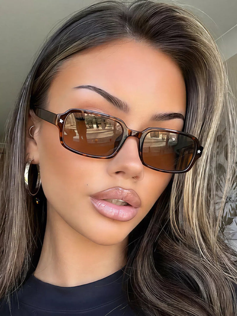 Rectangle UV400 protection sunglasses, view 3