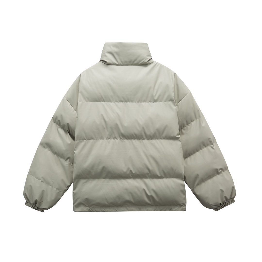 Towel embroidery PU leather jacket cotton jacket