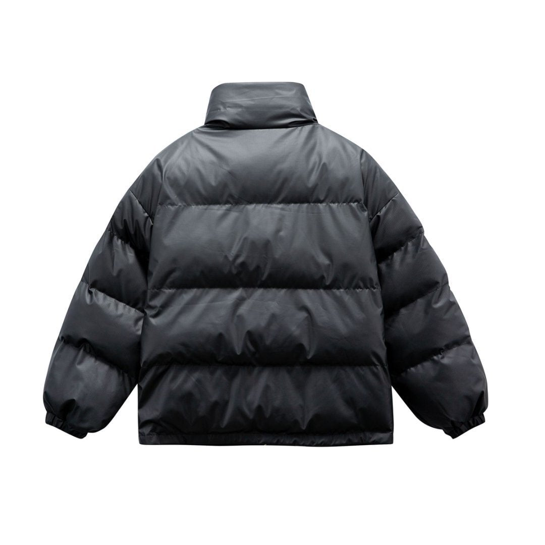 Towel embroidery PU leather jacket cotton jacket
