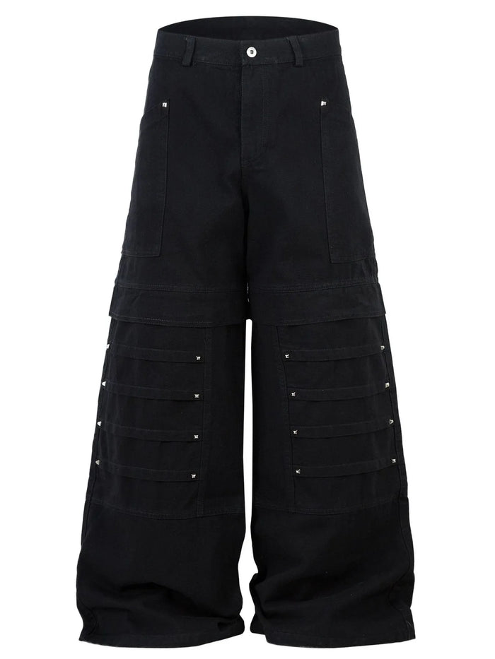 Men's Wide Leg Cargo Jeans