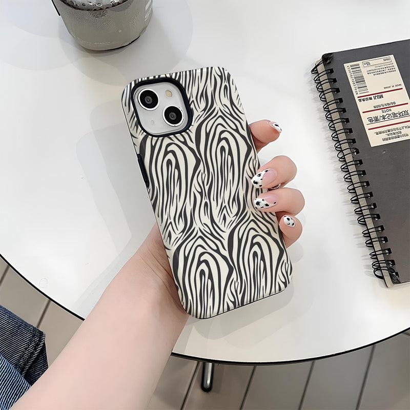 Tiger print hard shell phone case for iPhone, view 2