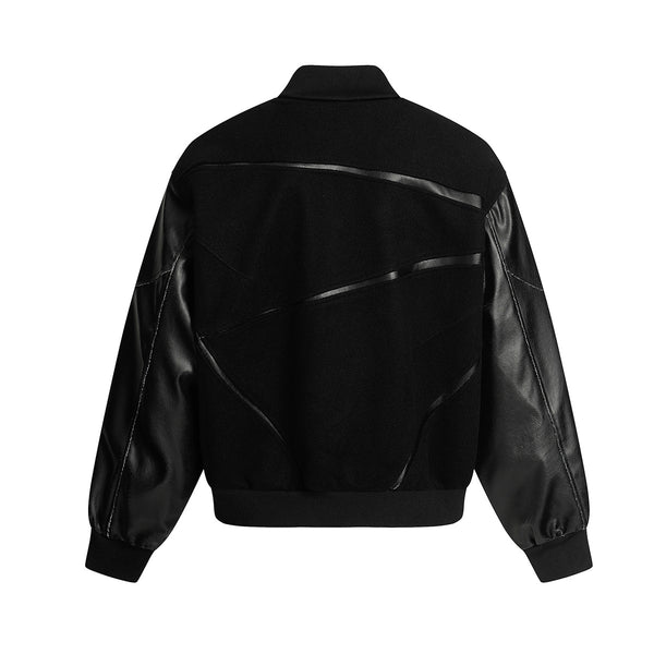 Retro Alien Deconstruction Flight Jacket Leather Jacket Baseball Jacket Male