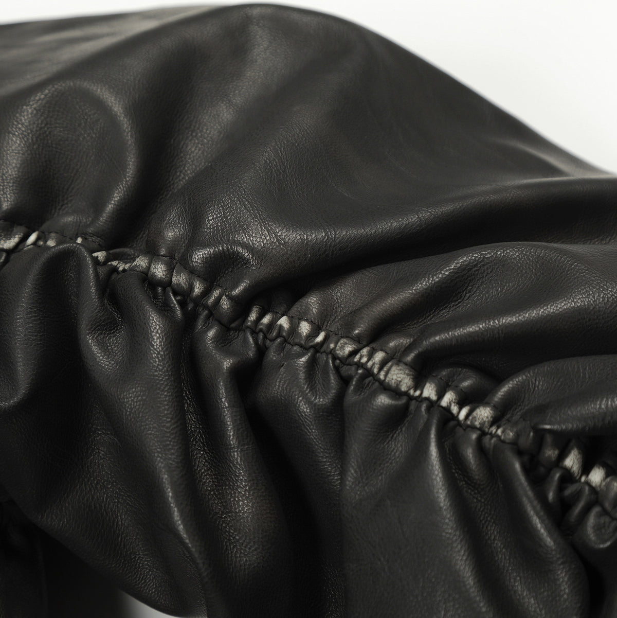 Retro hooded faux leather padded jacket, view 4