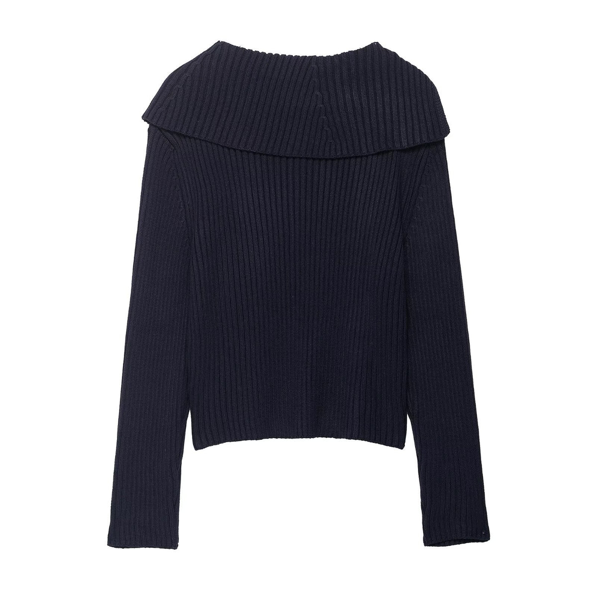 zip knit sweater