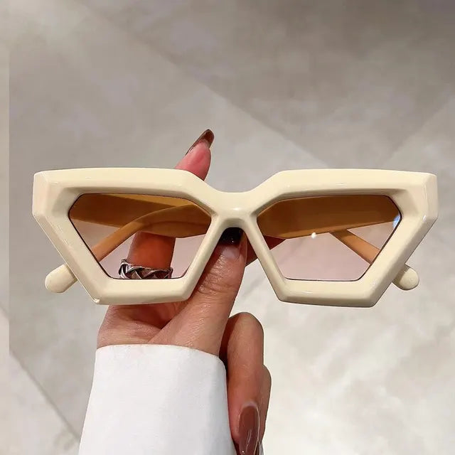 Vintage Cat Eye Sunglasses Women Square Small Frame Sun Glasses Female Brand Designer Retro Shades Fashion