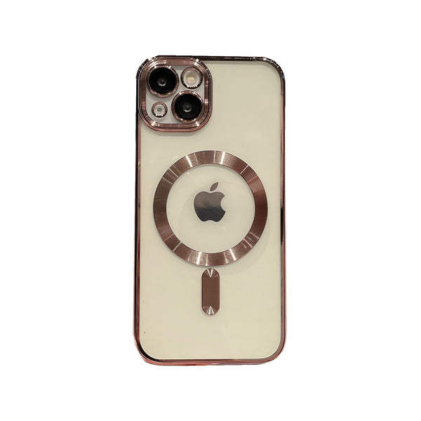Electroplated magnetic phone case for iPhone 17