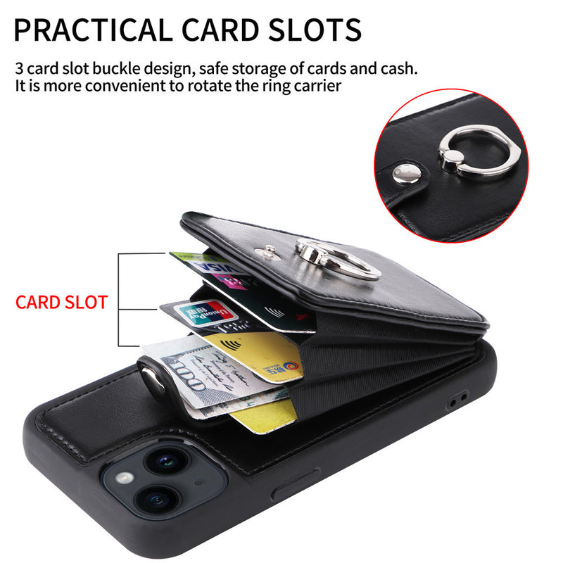 Accordion card slot wallet phone case, view 3