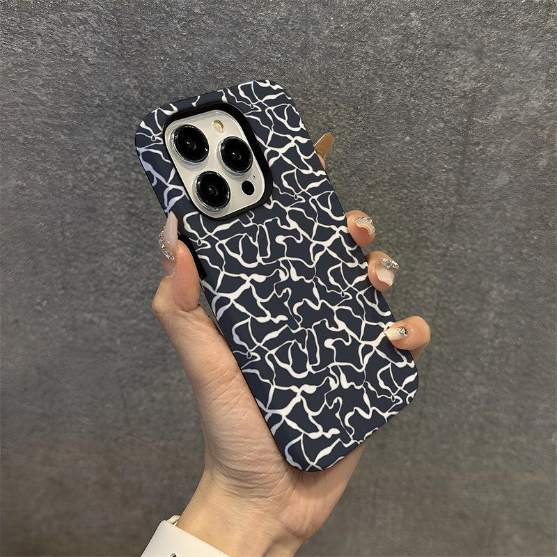 Patterned hard shell phone case for iPhone 16